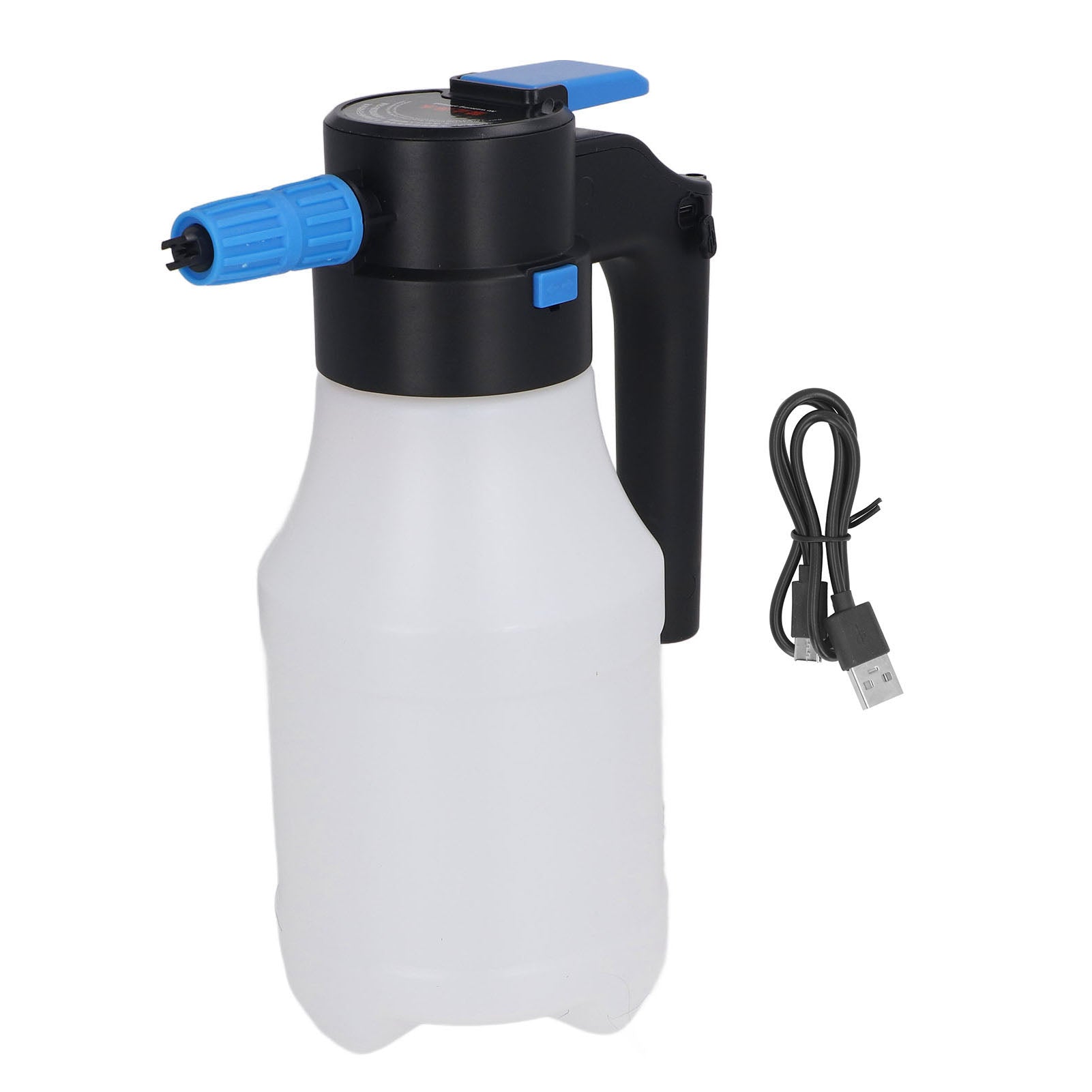Electric Foam Sprayer with USB Pressurized 1.5L for Home Garden Car Wash Beauty Cleaning Accessories