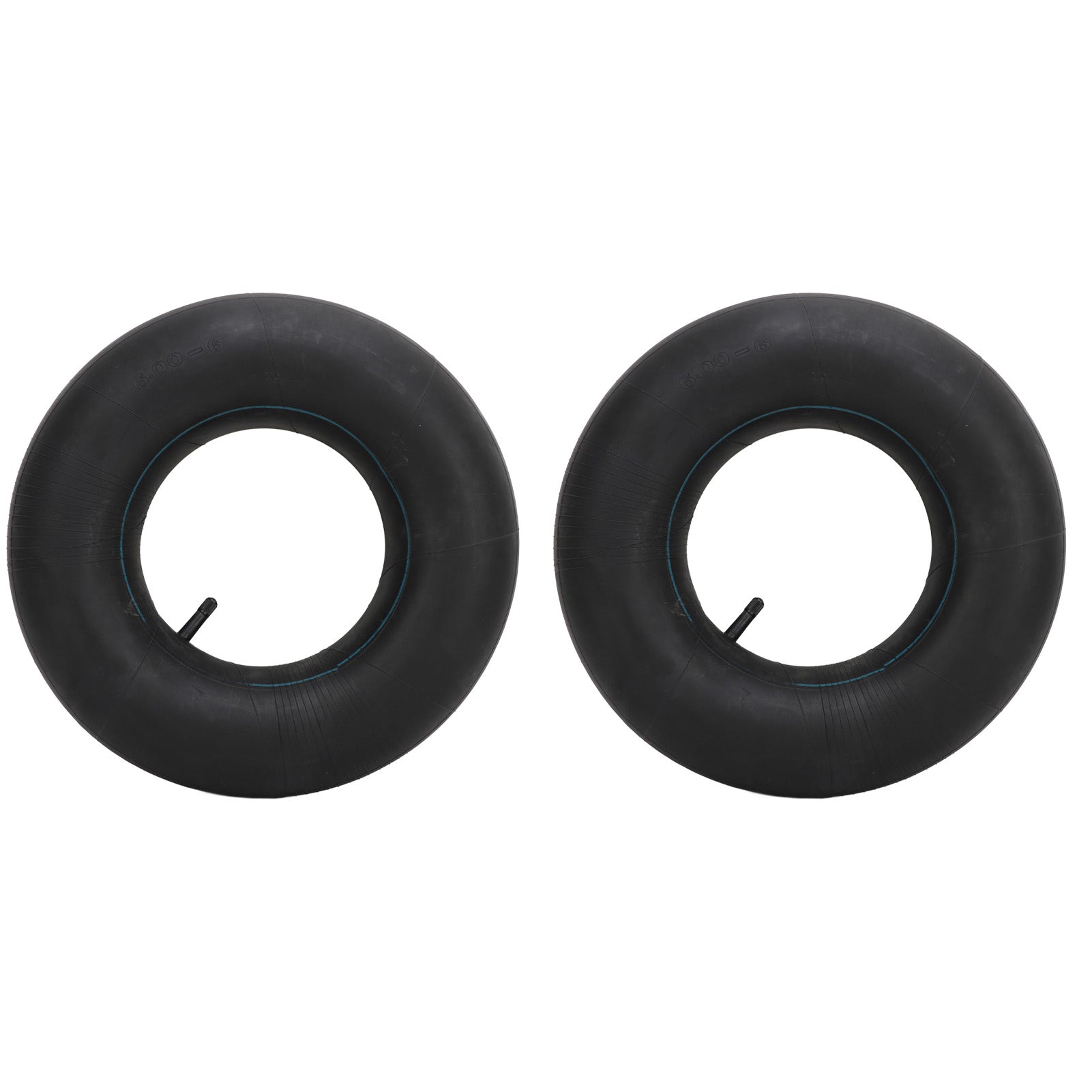 2PCS 15x6.00‑6 Inner Tubes Heavy Duty Shock Absorption Rubber Inner Tube for Snow Blower Go Kart Golf Cart TR13 Straight Valve Stem