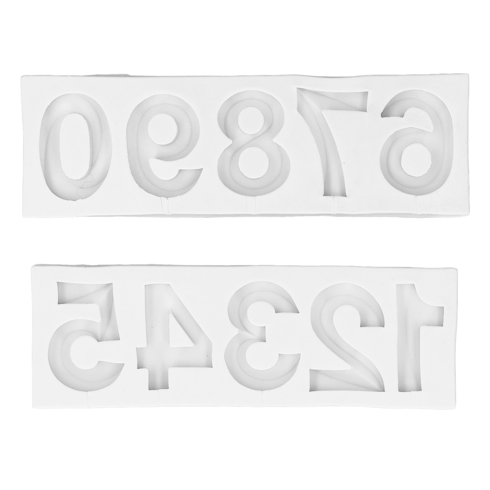 0‑9 Number Candy Mould Silicone Fondant Cupcake Decorating for Cookies Chocolate Candle Making