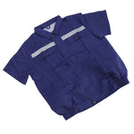 Cooling Fan Jacket 4 Gears Wind Speed Air Conditioning Fan Clothes for Outdoors and Agriculture Blue L