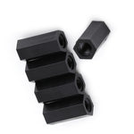 100Pcs Black PA66  M3 Female x M3 Female Hex Threaded Spacer Standoff

(M3*15)