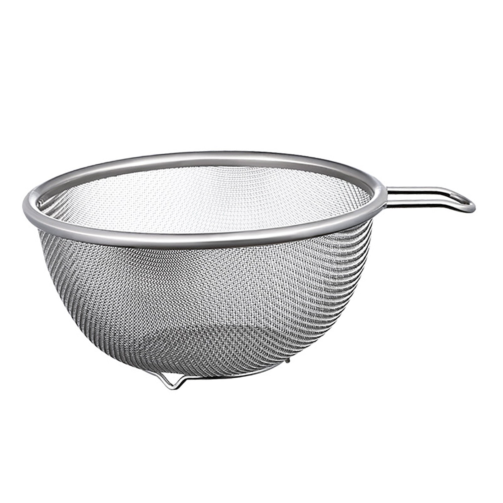 Stainless Steel Fine Mesh Strainer with Handle Easy to Clean Multifunction Draining Basket for Kitchen Restaurant Party