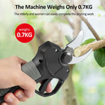21V Portable Handheld Cordless Electric Pruning Shears with Carry Case Rechargeable 2000mAh Lithium Battery & Charger Powered Tree Branch Pruner Garden Clippers 30mm Cutting Diameter
