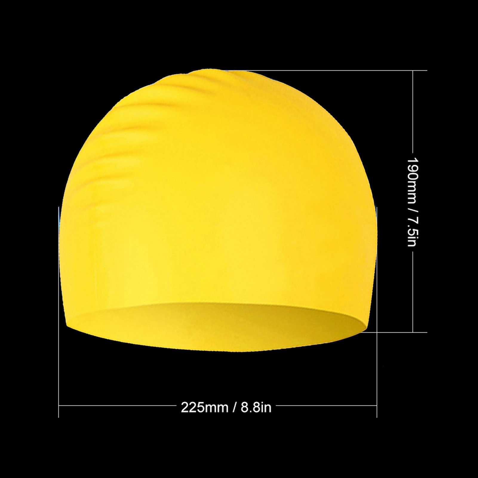 Silicone Long Hair Swimming Cap for Women Men Adult Kids Swim Cap Hat