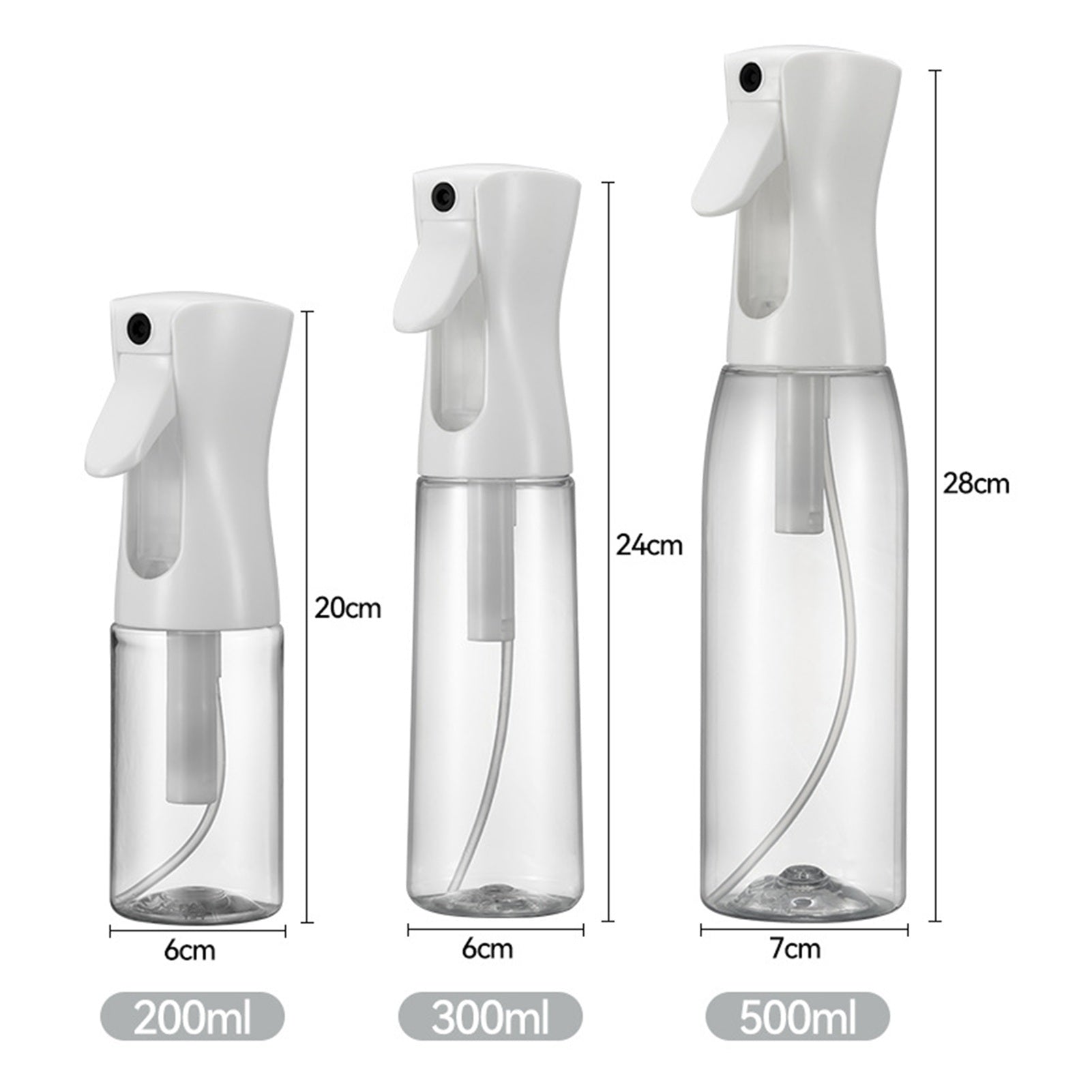 Empty Sprayer Bottle Hair Spray Bottle Hair Tool Water Sprayer for Home & Salon Hairstyling Multi-functional Empty Bottle