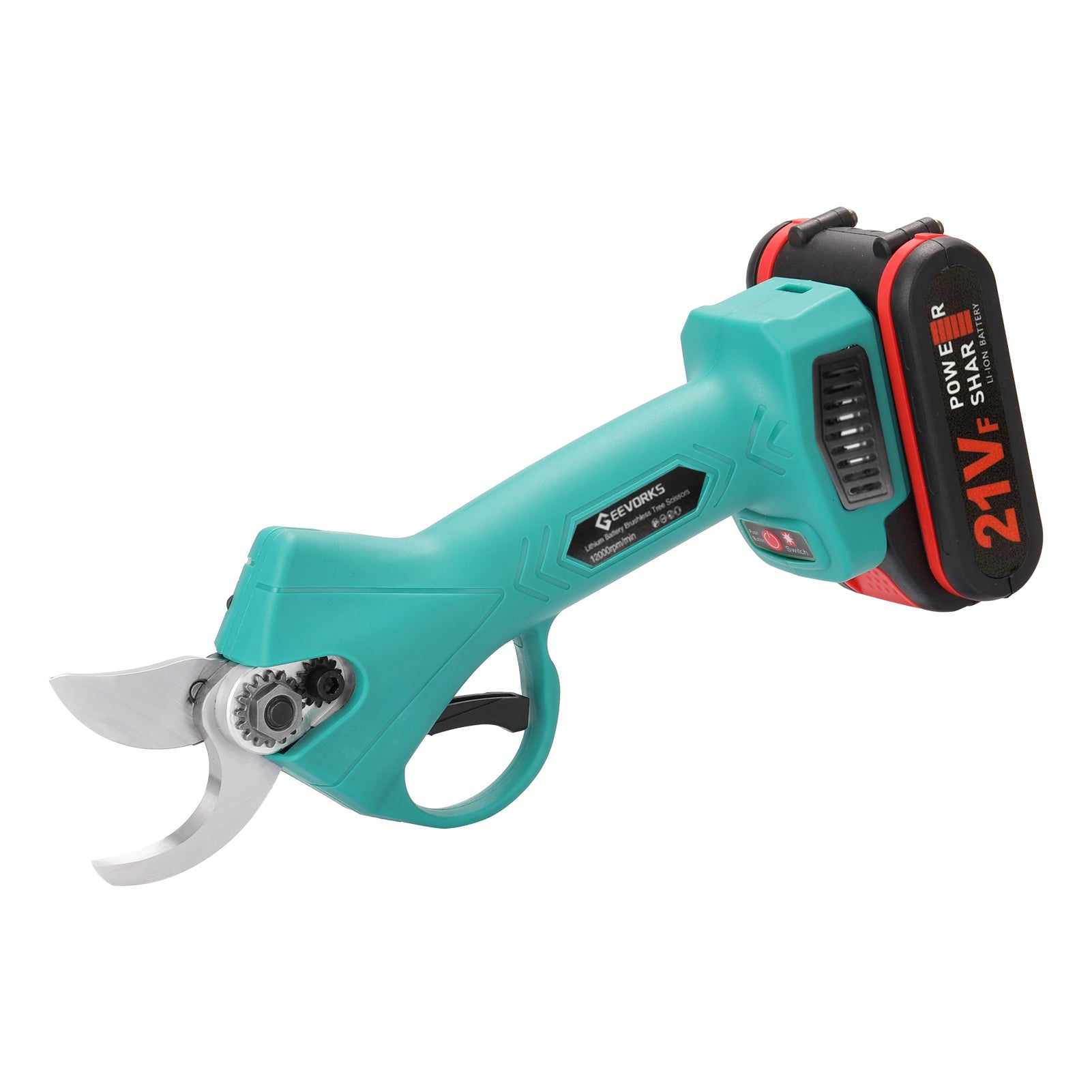 Electric Pruning Shears 21V 1200mAh Battery Cordless Electric Shear for Gardening Fruit Tree