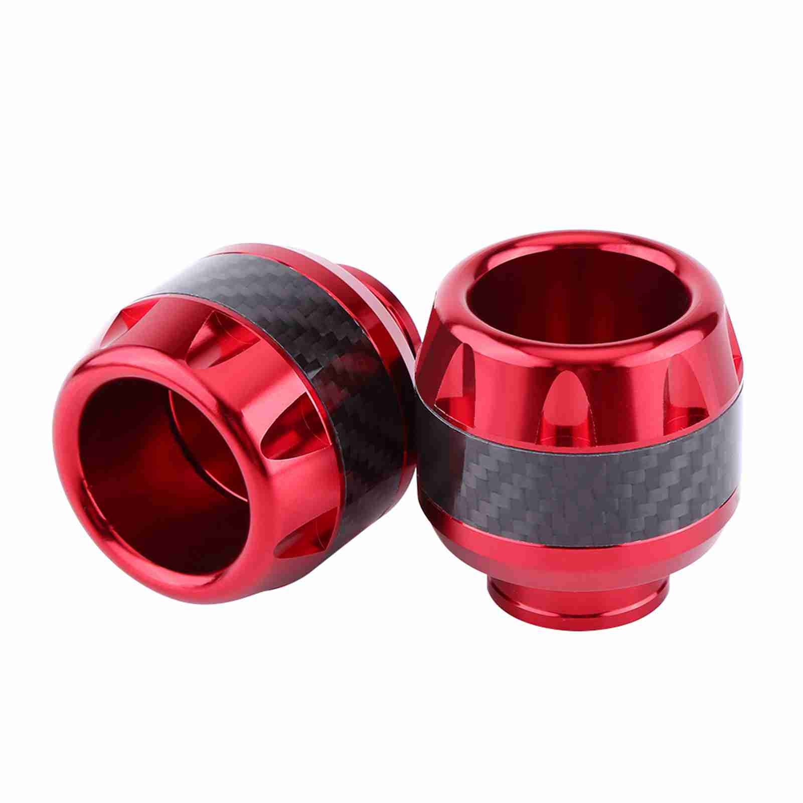 1 Pair of Carbon Fiber Motorcycle Front Fork Frame Sliders Crash Protection
