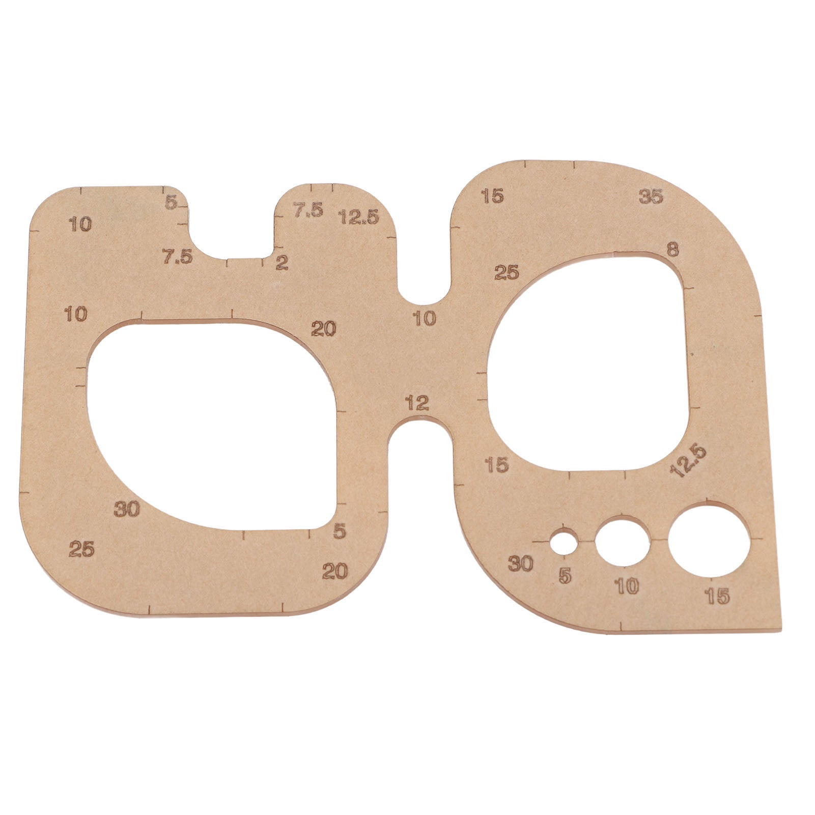 Clear Acrylic Circle Corner Hole Stitching Template Stencil Leather Positioning Tool (Type C)