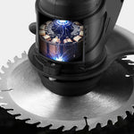 Household LED Digital Display Electric Lawn Mower Portable Cordless Grass Trimmer Home Garden Folding Trimming Pruning Machine Not Included Battery