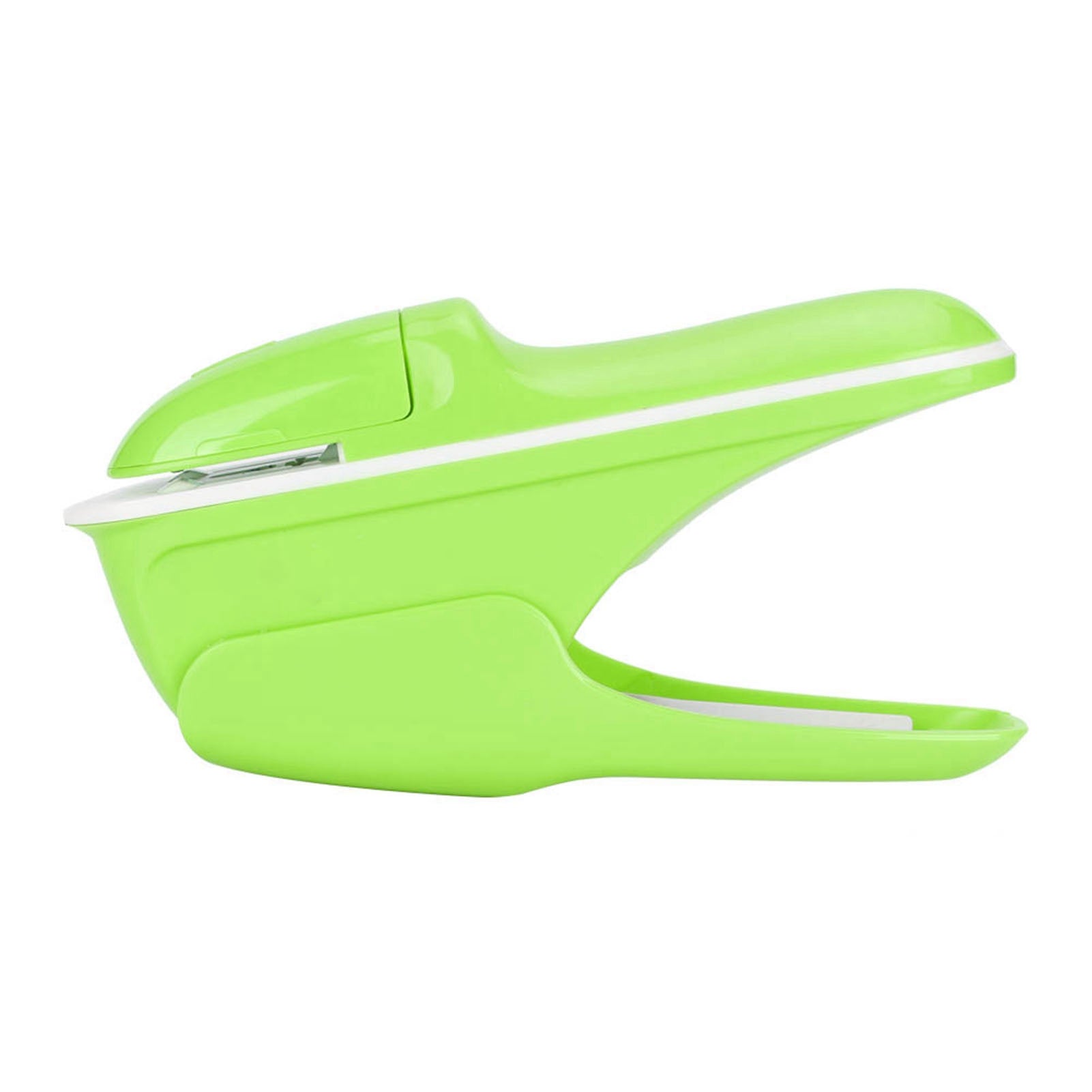 ABS No Staple Stapling Machine Book Paper StaplE Free Stapler Binding Hand Tool(Green)