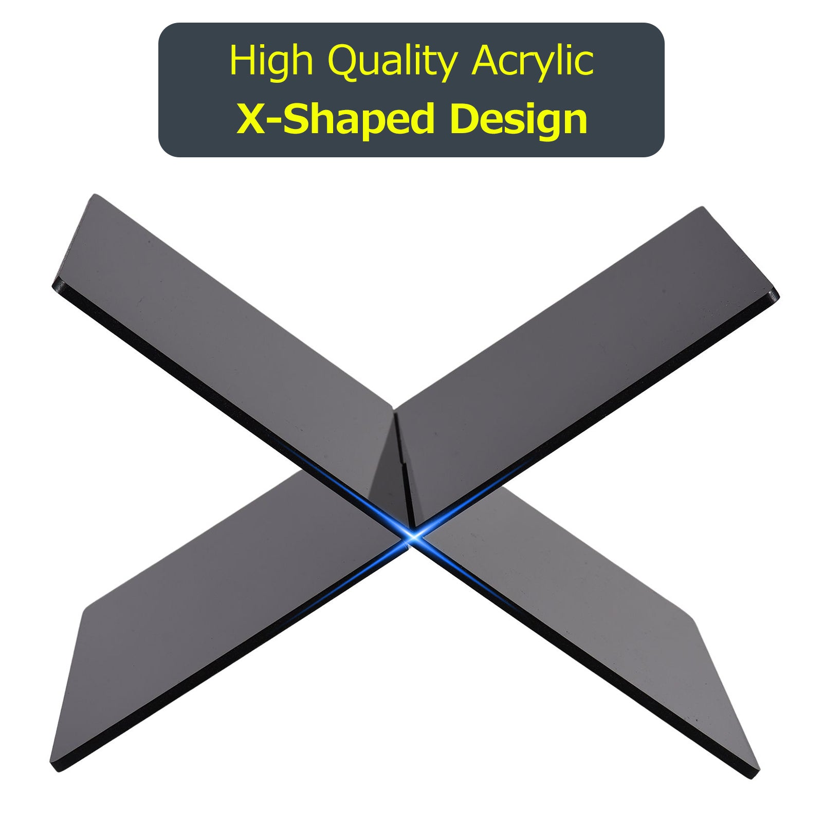 Acrylic Book Stand Displaying Shelf X-Shaped Book Rack for Cookbook Recipe Menu Magazines Storybook Holder for Opening Books