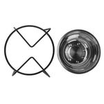 Stainless Steel Cat Food Bowl Raised Pet Dishes Bowl with Metal Stand for Water and Food Cats and Small Dogs