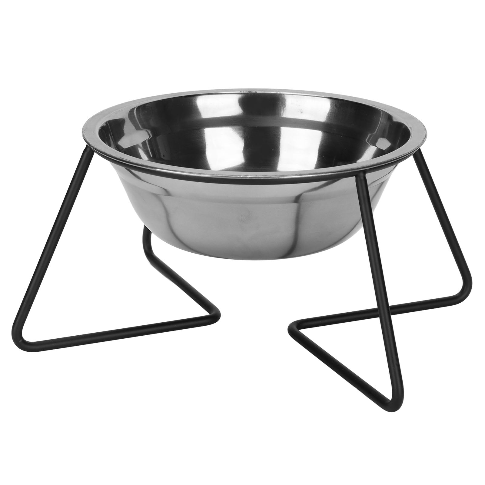 Stainless Steel Cat Food Bowl Raised Pet Dishes Bowl with Metal Stand for Water and Food Cats and Small Dogs