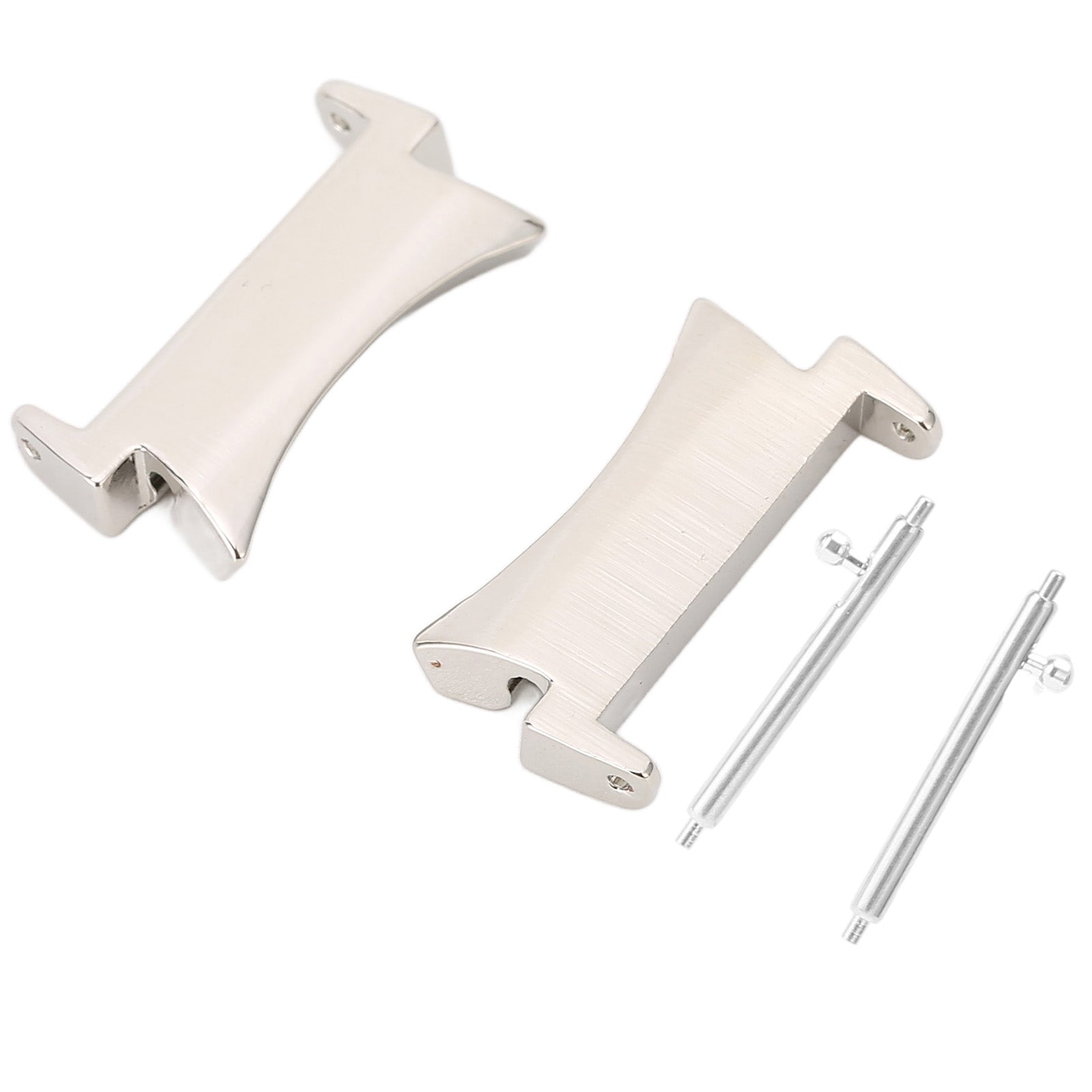 1 Pair/set Stainless Steel Strap Connection Adapter for Galaxy Watch 4 Watchband Connect PartSilver