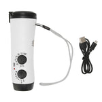 Hand Crank Radio Multifunctional Portable FM AM Weather Radio with LED Flashlight and Wrist Strap for Outdoor