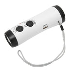 Hand Crank Radio Multifunctional Portable FM AM Weather Radio with LED Flashlight and Wrist Strap for Outdoor