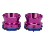 1 Pair NAB Hub Adapters Polished Aluminum Alloy Universal Loading Device 10 Inch Opener for Studer ReVox for Akai Purple