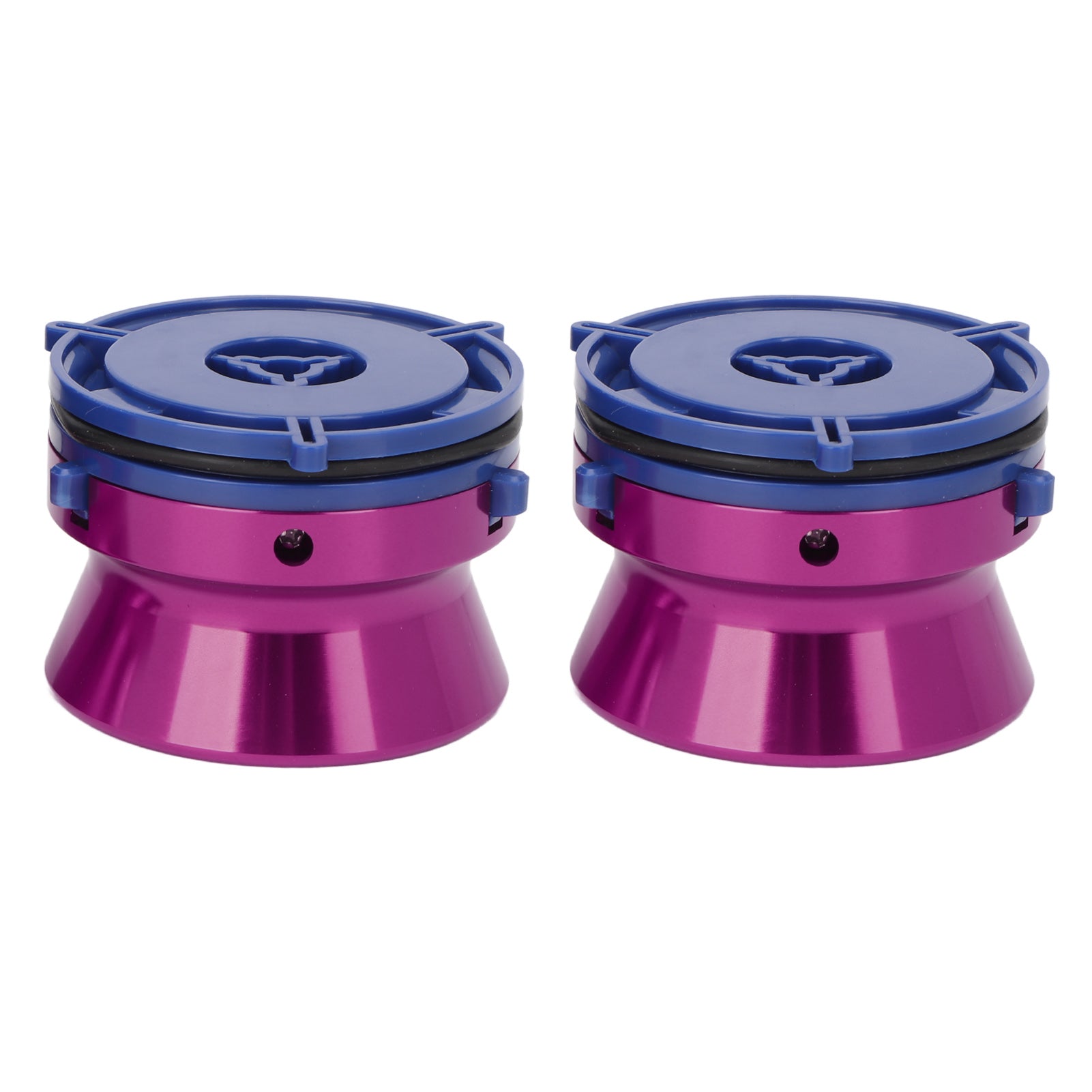 1 Pair NAB Hub Adapters Polished Aluminum Alloy Universal Loading Device 10 Inch Opener for Studer ReVox for Akai Purple