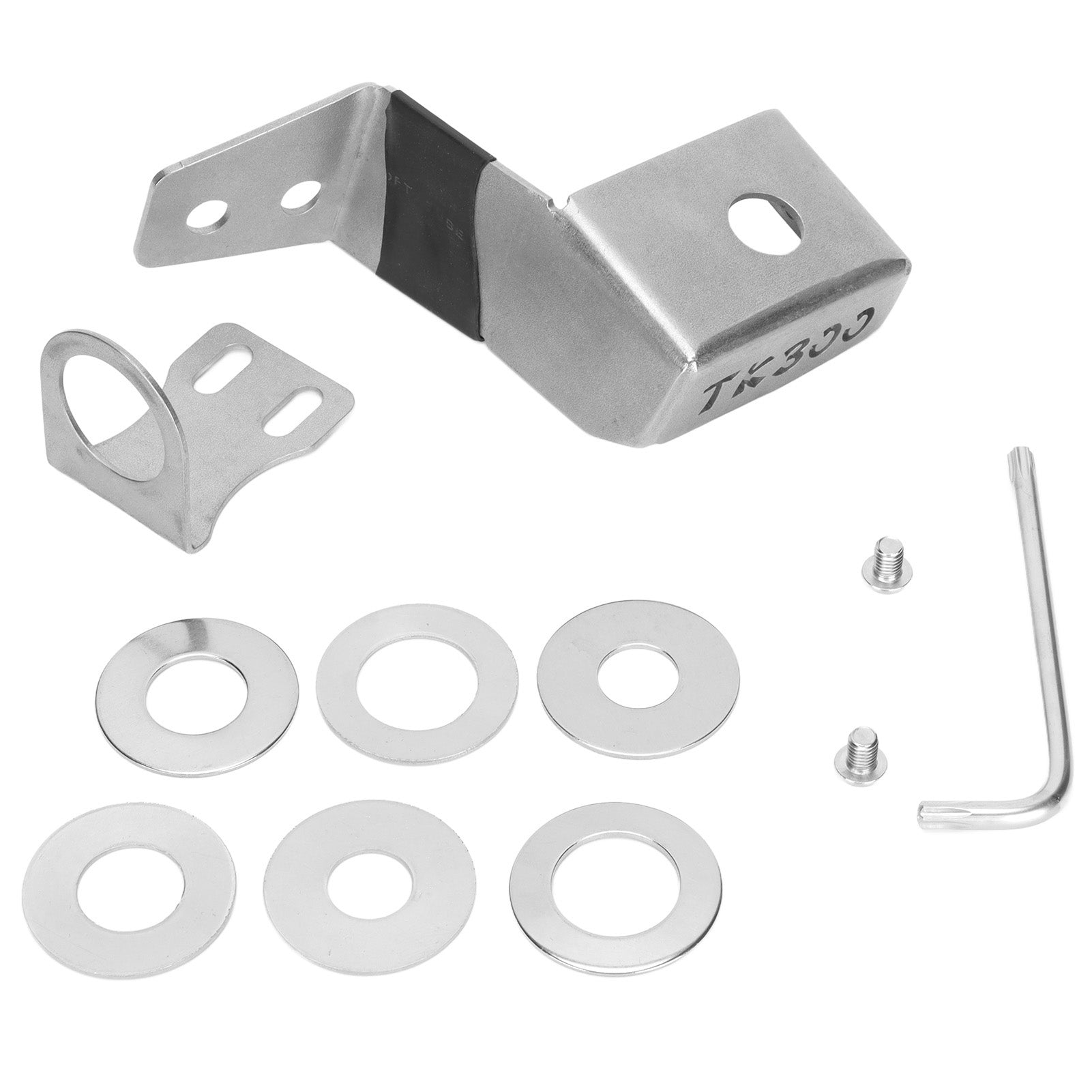 Antenna Bracket Easy Installation Stainless Steel Anti Theft Antenna Base Mount for Tank 300Silver