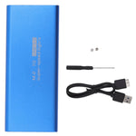 MSATA to USB3.0 Enclosure Adapter Case 6Gbps Blue MSATA SSD Adapter for 30x30mm 50x30mm External SSD Hard Drive