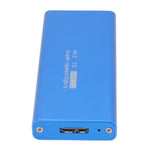 MSATA to USB3.0 Enclosure Adapter Case 6Gbps Blue MSATA SSD Adapter for 30x30mm 50x30mm External SSD Hard Drive