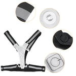 Elastic LED Adjustable Visibility Reflective Vest Gear Stripes for Outdoor Night Sport Safetyblack white