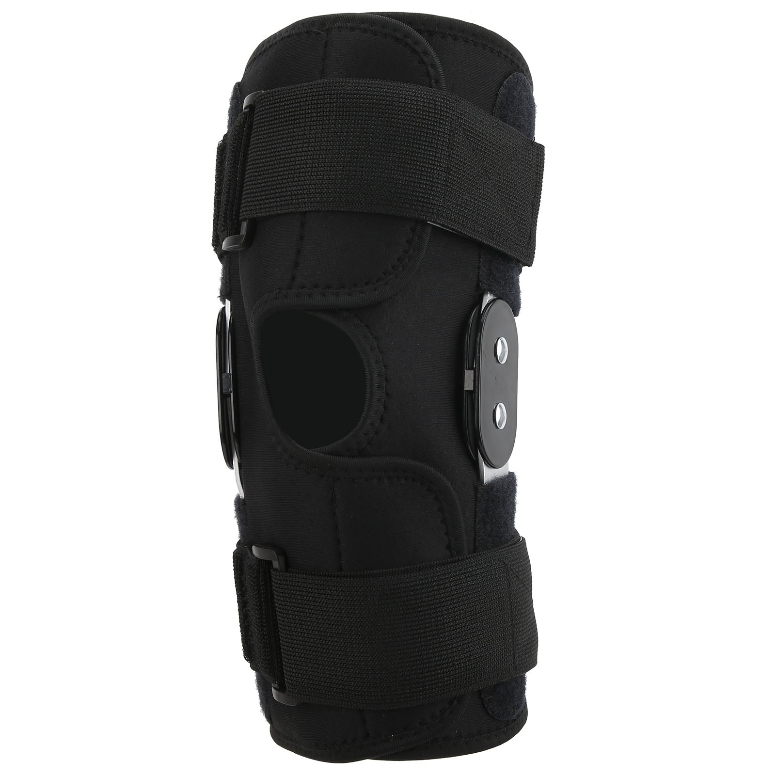 Hinged Knee Brace Support Adjustable Knee Joint Pads with Strap for Basketball Pain ReliefXXL