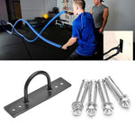Wall Mount Hook Pad Eye Plate Metal Wall Mount Ring Hook for Training Rope Swing Yoga Gym Rope