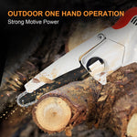 Handheld Electric Chainsaw Portable Brushless One-Hand Woodworking-Saw Rechargeable Cordless Mini Wood Cutter for Gardening Pruning Trimming