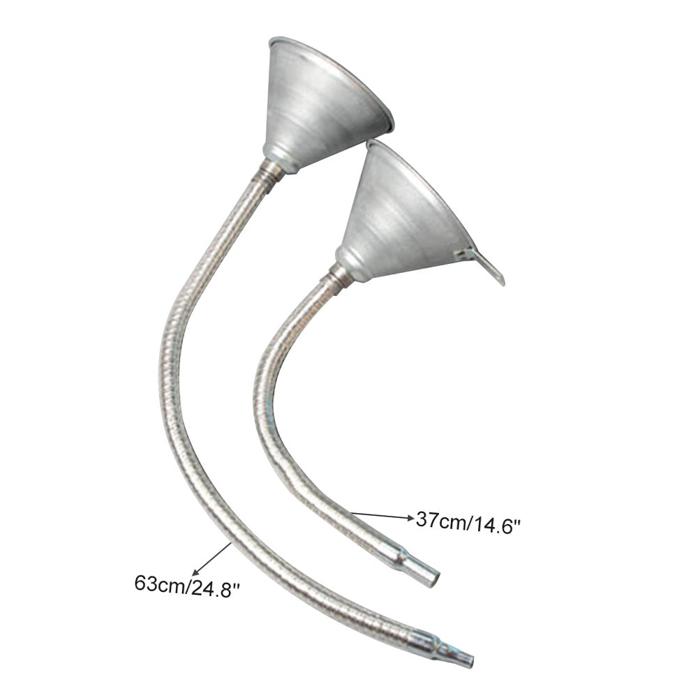 Metal Funnel Flexible 24.8inch for Car and Motorcycle Emergency Refueling