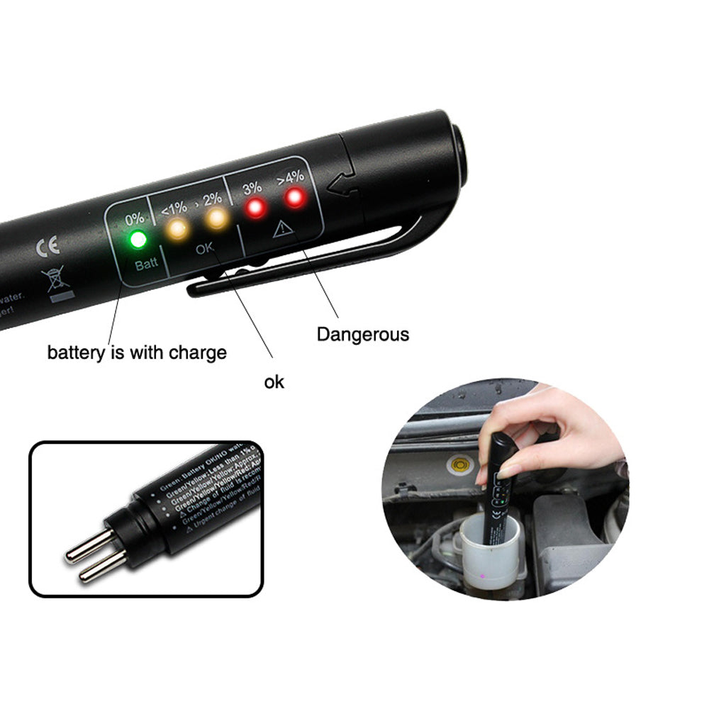 Portable Auto Brake Fluid Tester Car BrakeLiquid Digital Test Pen Accurate Oil Quality Check Pen Brake Oil Detector
