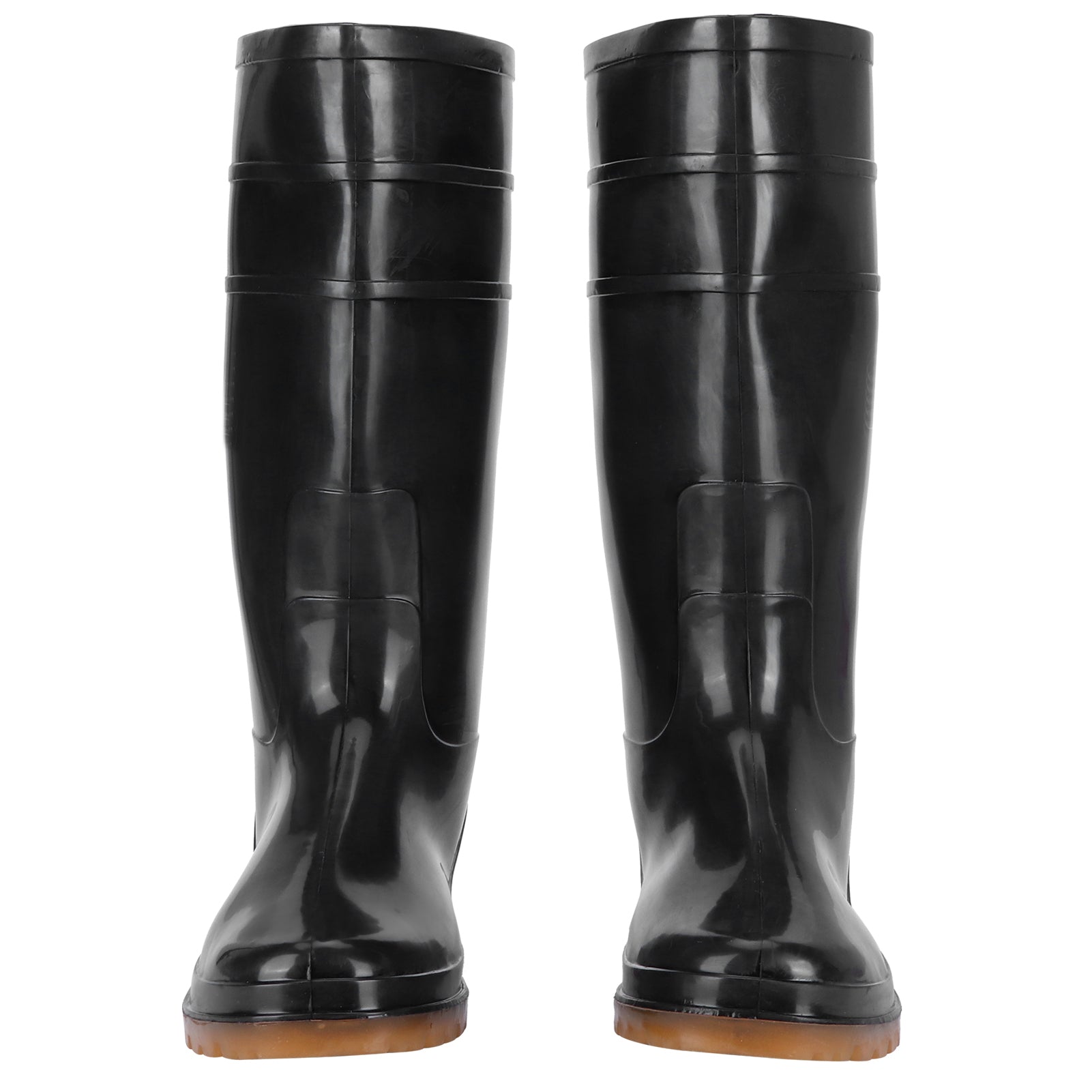 1 Pair Rainshoes Waterproof NonSlip Labor Rain Boot for Garden Farmland Livestock Husbandry(Black 42)