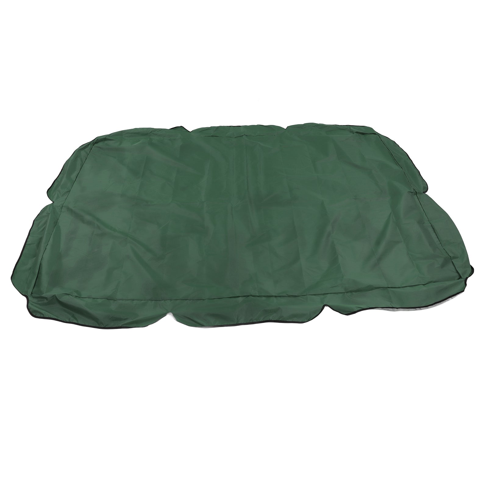 Outdoor Swing Canopy Silver Coated Oxford Cloth Waterproof Swing Chair Top Cover for Garden Sun Shade Accessory Dark Green