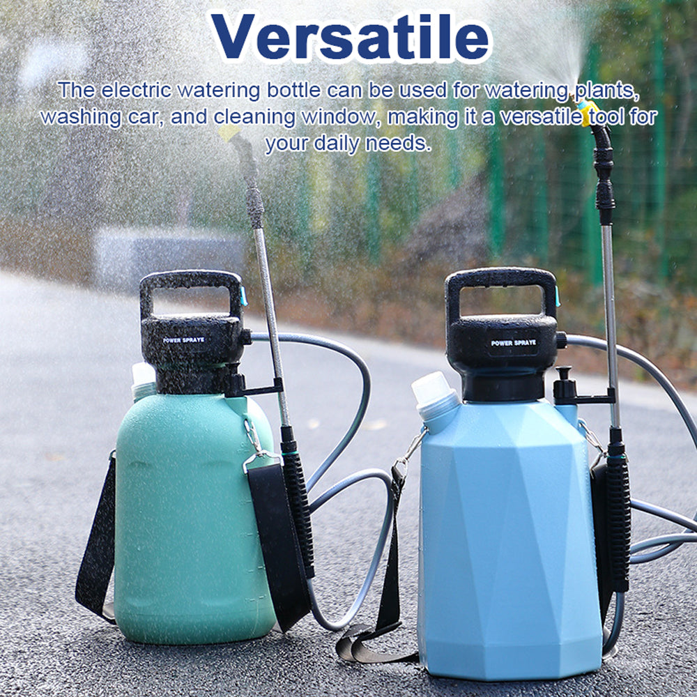 USB Rechargeable Shouldered Sprinkler Handheld Electric Sprayer Agriculture Tools Watering Can Atomizing Watering Bottle Water Sprayer Multifunctional Garden Plants Sprayer Window Cleaning Tool