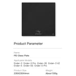 Creality Upgraded PEI Coated Glass Plate Printing Platform Build Plate 235x235mm (9.3x9.3in) for Ender-3 V2/3 Pro / Ender-5 Pro/3 S1 Pro Series Printers