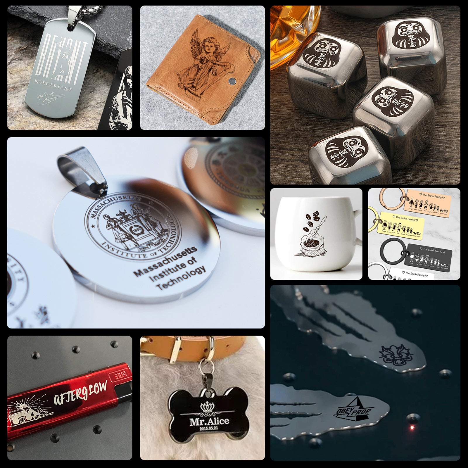 MR. CARVE M1 Pro Laser Engraver Desktop Marking Engraving Carving Marker Machine with RT5 Rotary Roller & RF2 Ring Fixture Wireless APP Control High Speed for All-Metals Jewelry Plastics Suitable for Home DIY Logo Printer Industrial Batch Production