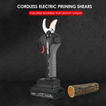 Geevorks  21V Brushless Cordless Electric Pruning Shears Rechargeable 10Ah Lithium Battery Powered Tree Branch Pruner Garden Clippers 30mm Cutting Diameter with Replacement Blade 2000mAh