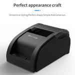 Bisofice Desktop 58mm Thermal Receipt Printer Wired Barcode Printer USB Connection with 1 Roll Paper Inside Support ESC Command Cashbox Connecting Compatible with Windows Android for Supermarket Store