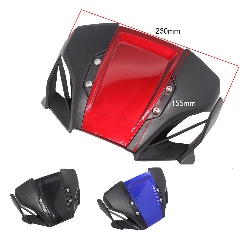 Motorcycle Windshield Front Windscreen Protector Air Wind Deflector Modification Accessory Replacement for CB650R CB1000R