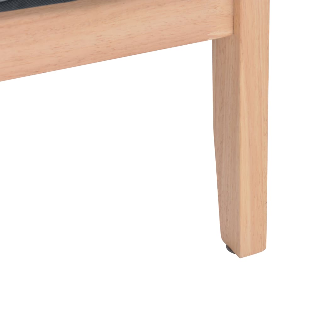 vidaXL 2-Seater Sofa Light Gray Fabric