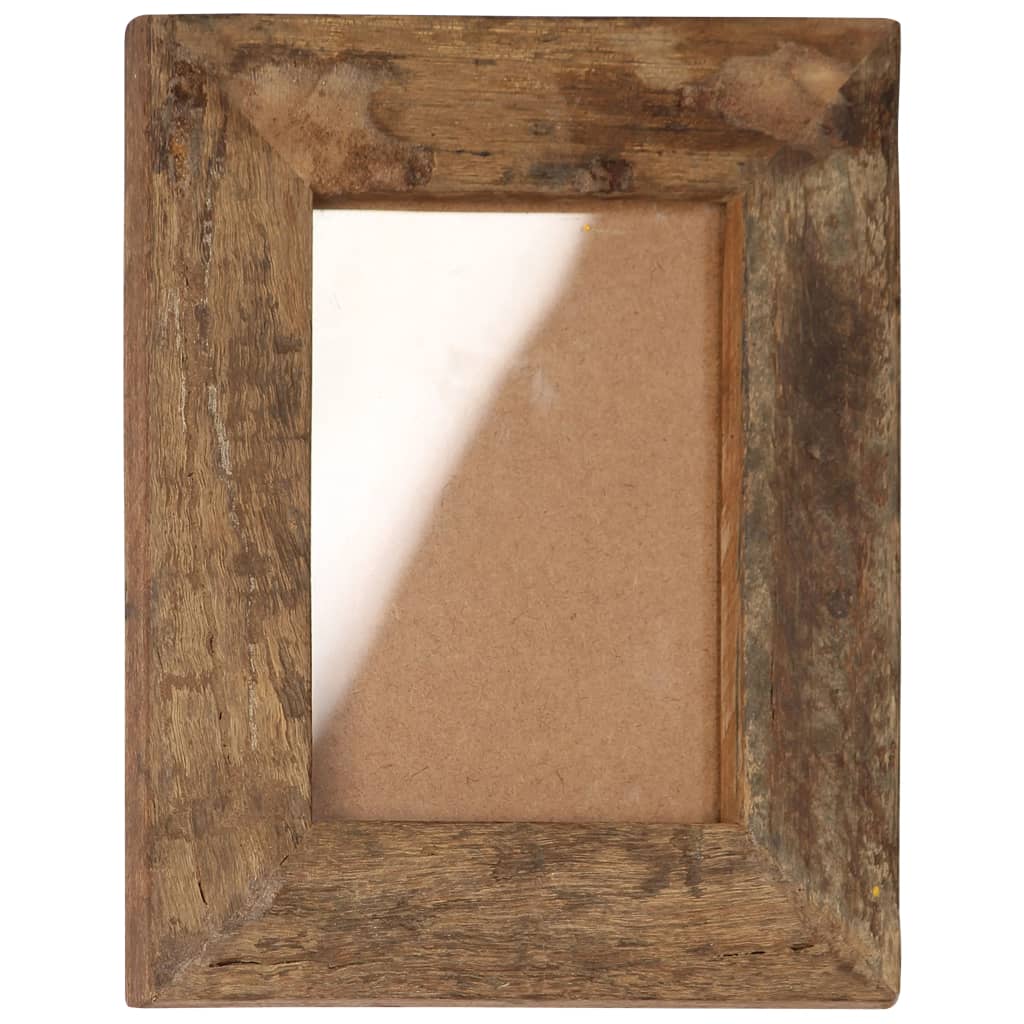 vidaXL Photo Frames 2 pcs 23x28 cm Solid Reclaimed Wood and Glass