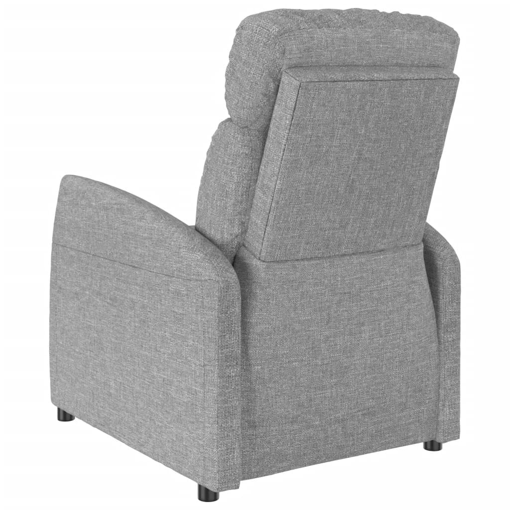 vidaXL Recliner Light Gray Fabric