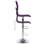 vidaXL Stołki barowe, 2 szt., fioletowe, sztuczna skóra