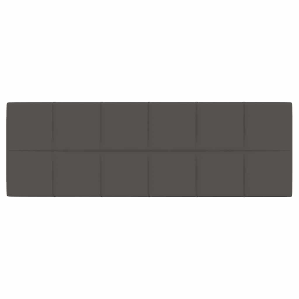 vidaXL Väggpaneler 12 st mörkgrå 90x30 cm sammet 3,24 m²