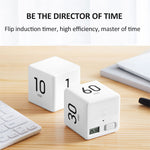 Cube Timers Time Management and Countdown Settings with Gravity Sensor Flip Timer 2.6 Inch Kids Timer 15-20-30-60 Minutes for Studying Cooking Reading Exercise