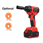 Geevorks Brushless Cordless Impact Wrench 1/2 inch Electric Impact Wrench Brushless Power Impact Wrench Set for Car Tires Max Torque 320 ft-lbs (430N.m) with 3.0A Li-ion Battery 4Pcs Impact Sockets Set & Charger Tool Box