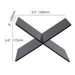 Acrylic Book Stand Displaying Shelf X-Shaped Book Rack for Cookbook Recipe Menu Magazines Storybook Holder for Opening Books