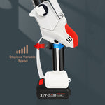 Handheld Electric Chainsaw Portable Brushless One-Hand Woodworking-Saw Rechargeable Cordless Mini Wood Cutter for Gardening Pruning Trimming