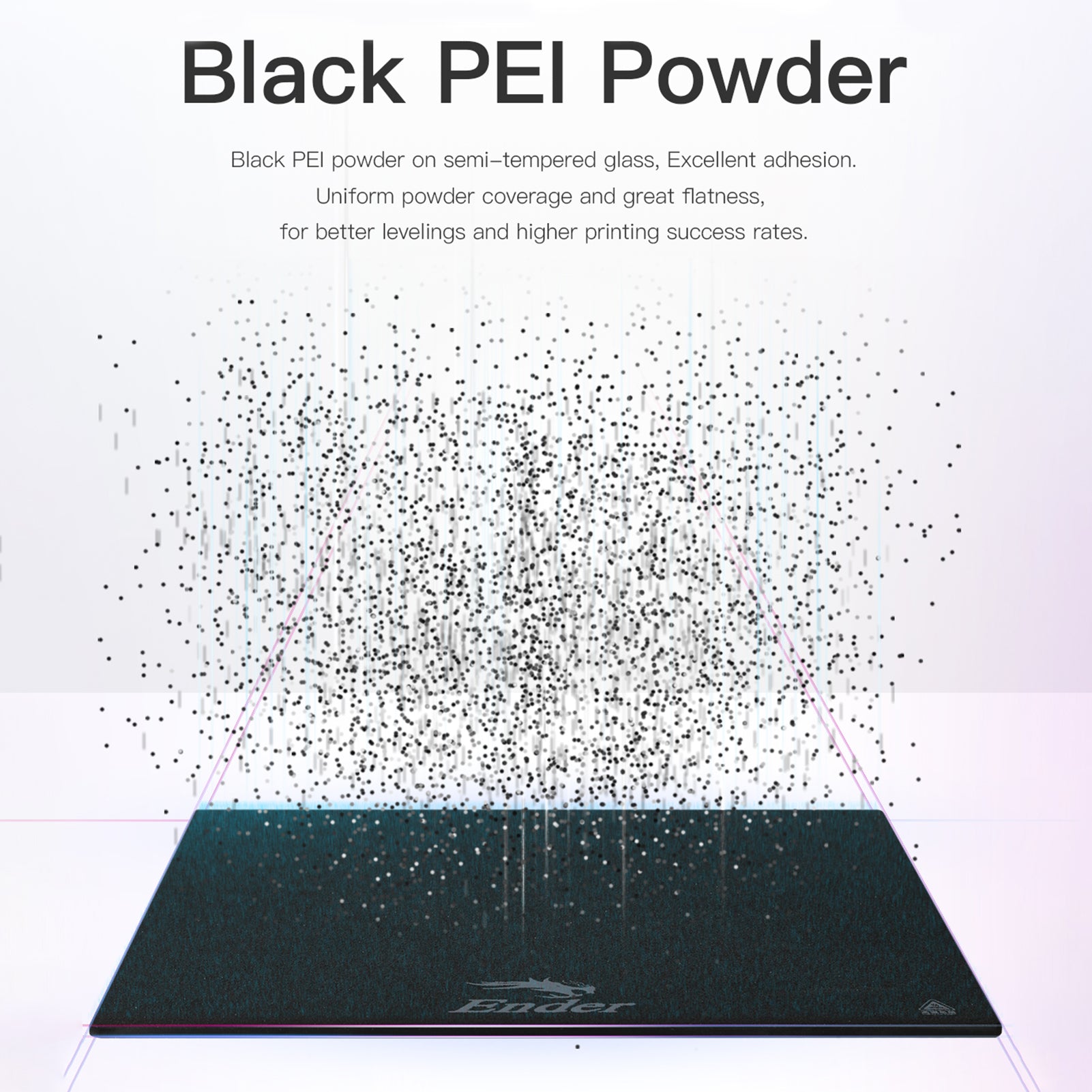 Creality Upgraded PEI Coated Glass Plate Printing Platform Build Plate 235x235mm (9.3x9.3in) for Ender-3 V2/3 Pro / Ender-5 Pro/3 S1 Pro Series Printers