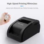 Bisofice Desktop 58mm Thermal Receipt Printer Wired Barcode Printer USB Connection with 1 Roll Paper Inside Support ESC Command Cashbox Connecting Compatible with Windows Android for Supermarket Store